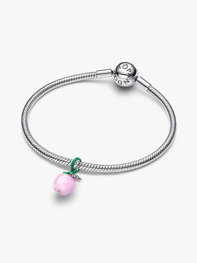 Berlock i rosa muranoglas