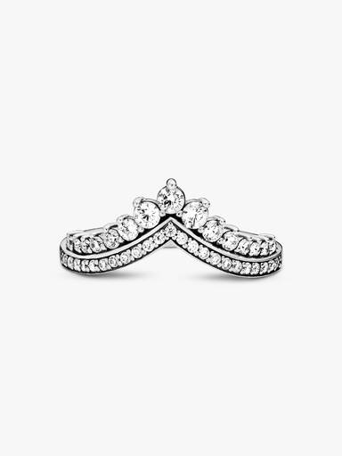 Wishbone-ring med tiaradesign