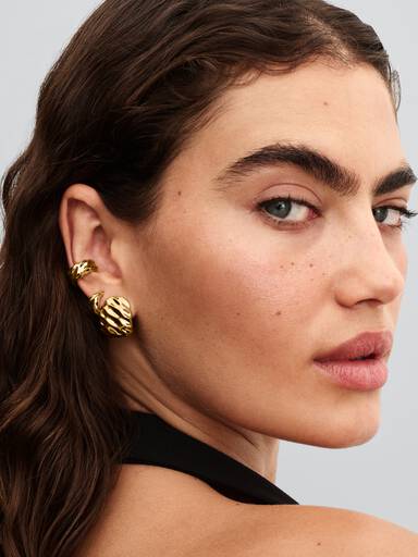 Räfflade breda hoops
