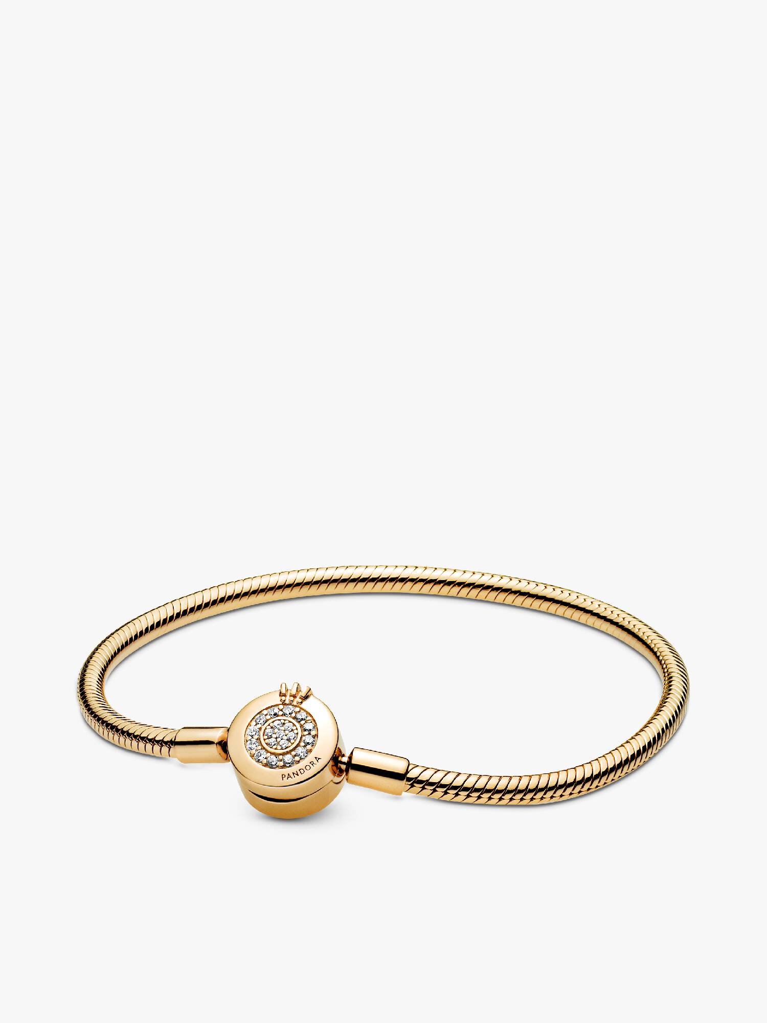 Pandora Moments glittrande Crown O-ormkedjearmband