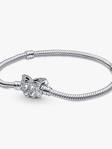 Pandora Moments ormkedjearmband med fjärilslås