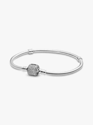 Pandora Moments Sparkling Pavé Clasp Ormkedjearmband