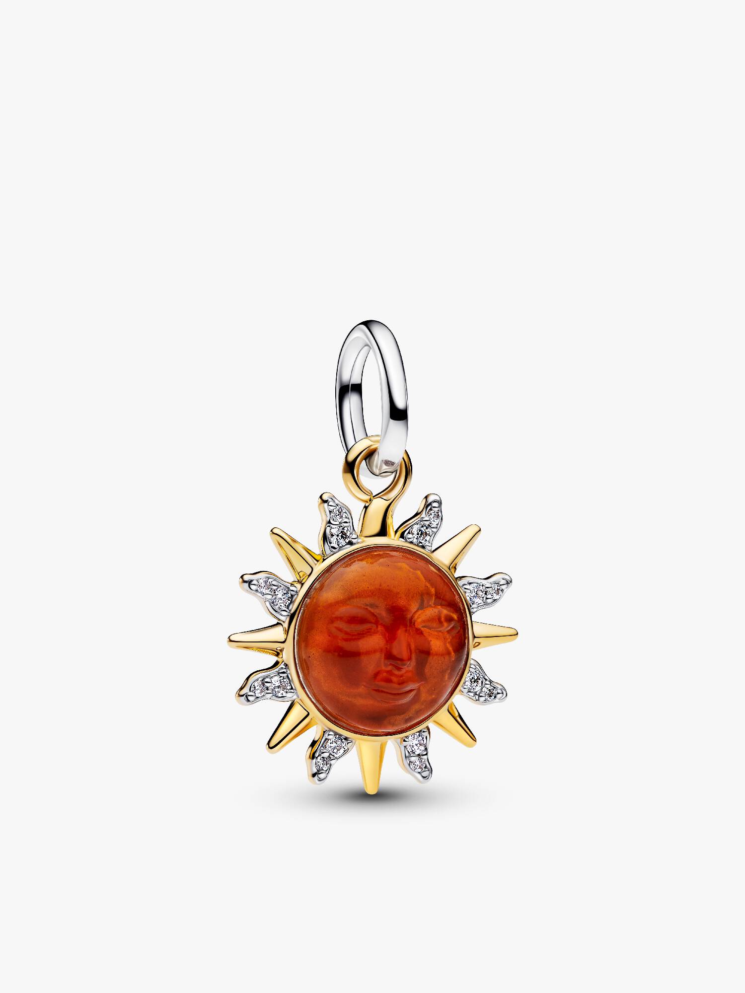 Snurrande sol, tvåfärgad hängberlock