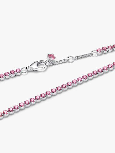 Litet rosa tennisarmband