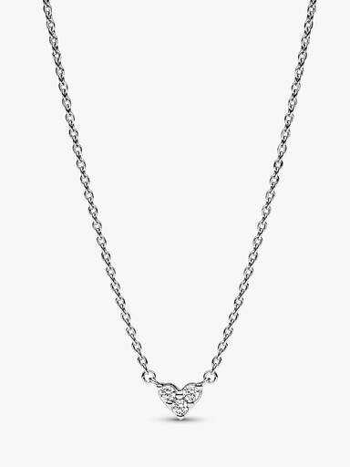 Collierhalsband med glittrande hjärta