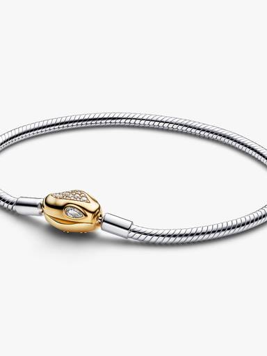 Kedjearmband med ormspänne