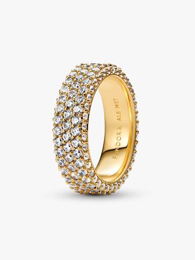 Pandora Timeless pavéprydd treradig ring