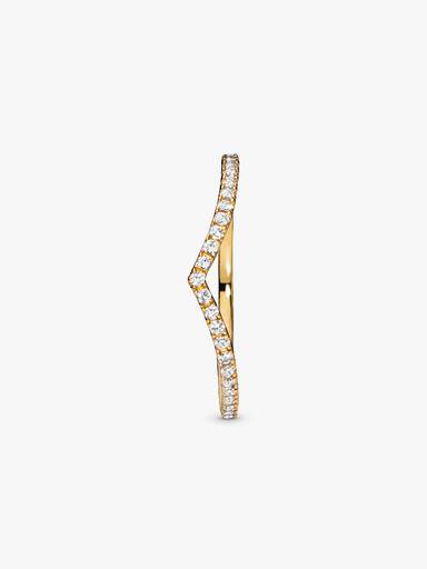 Glittrande wishbone-ring