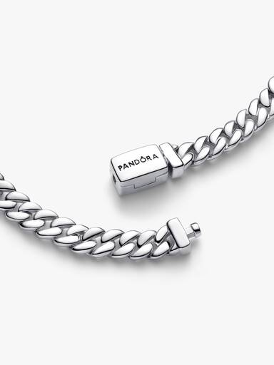 Glänsande pansarkedjearmband