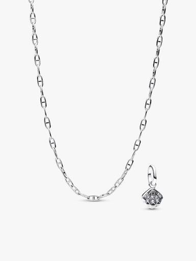 Litet Snäckskal Halsband & Berlock Smyckeset