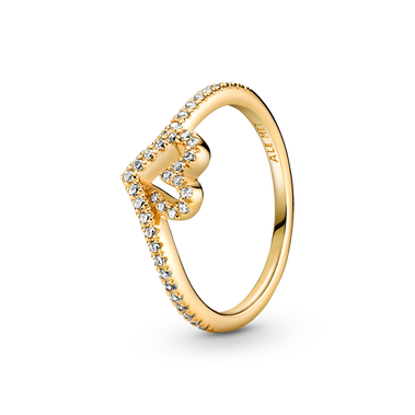 Pandora Timeless wishbone-ring med glittrande stenar