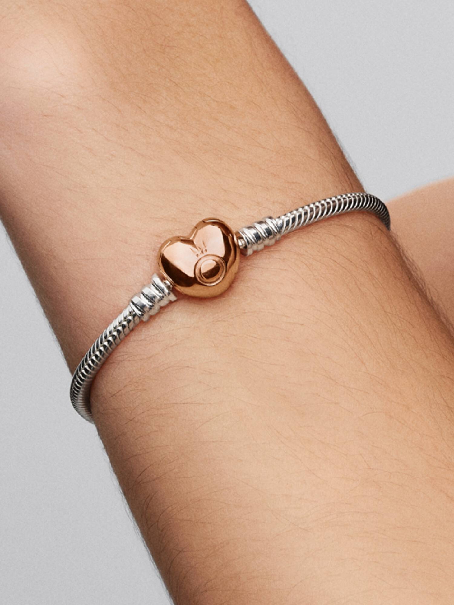 Moments ormkedjearmband med hjärtformat lås