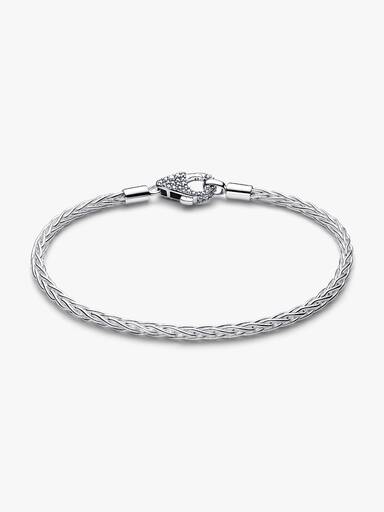 Skirt berlockarmband med glittrande lås