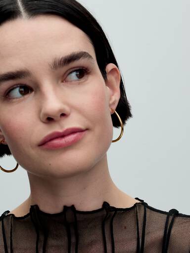 Organiskt formade 42 mm öppna hoops
