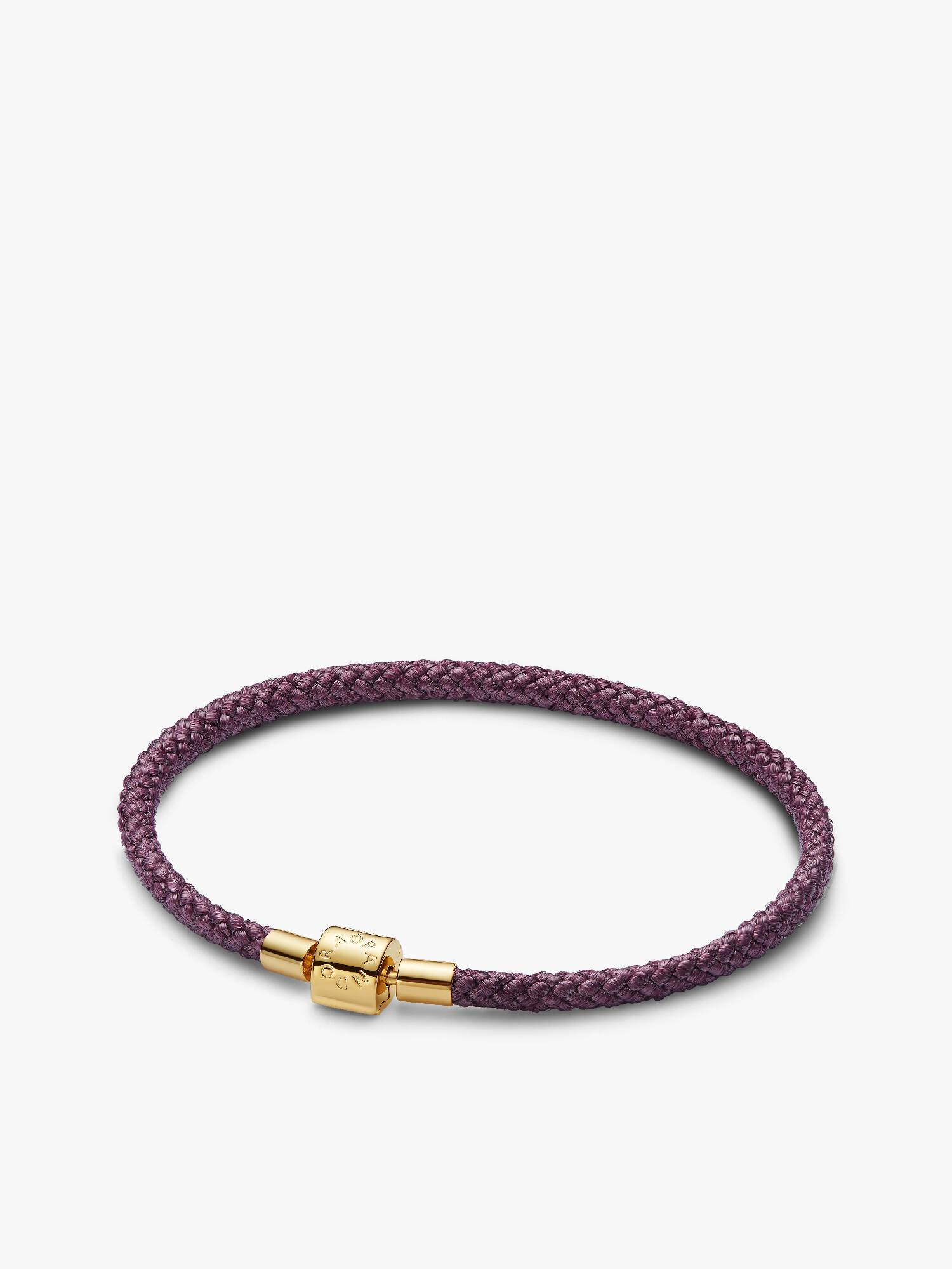 Skimrande lila textilarmband