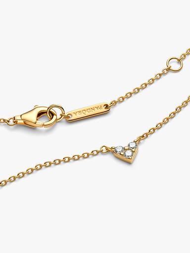 Collierhalsband med glittrande hjärta