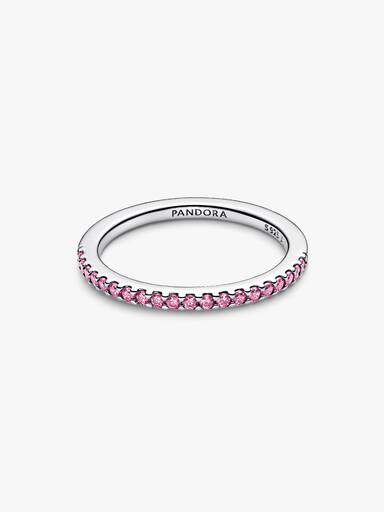 Bandring med rosa glittrande stenar