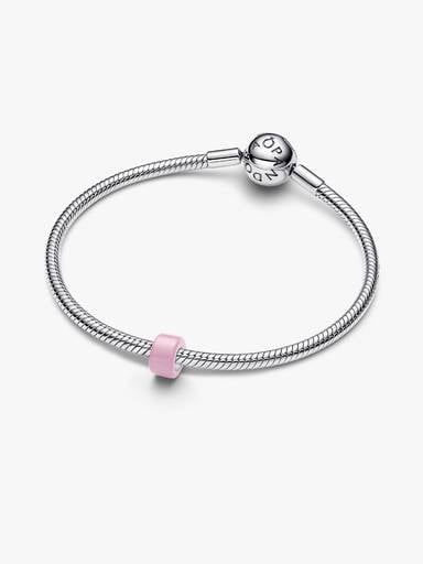 Miniberlock i rosa muranoglas