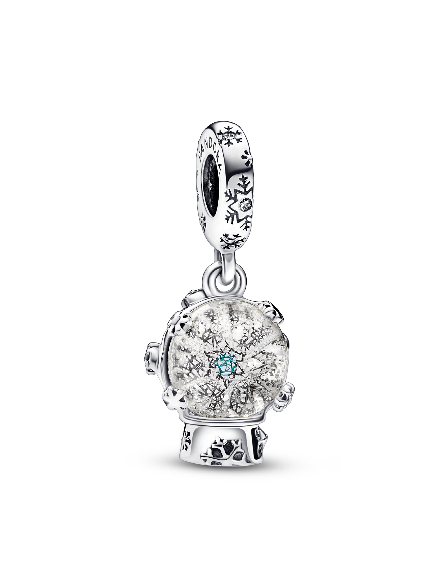 Snowflake Snowglobe Dangle Charm