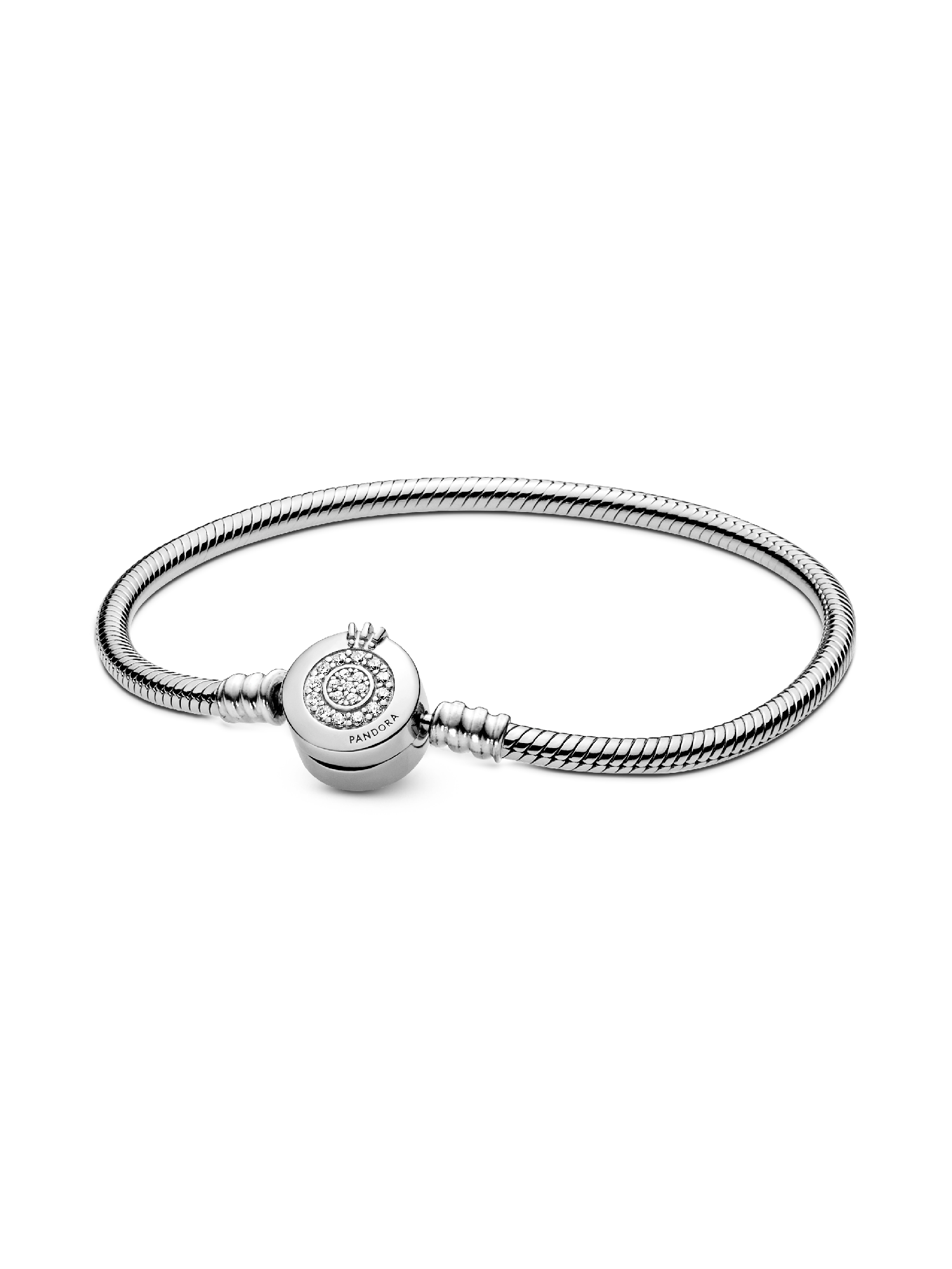 Pandora Moments glittrande Crown O-ormkedjearmband
