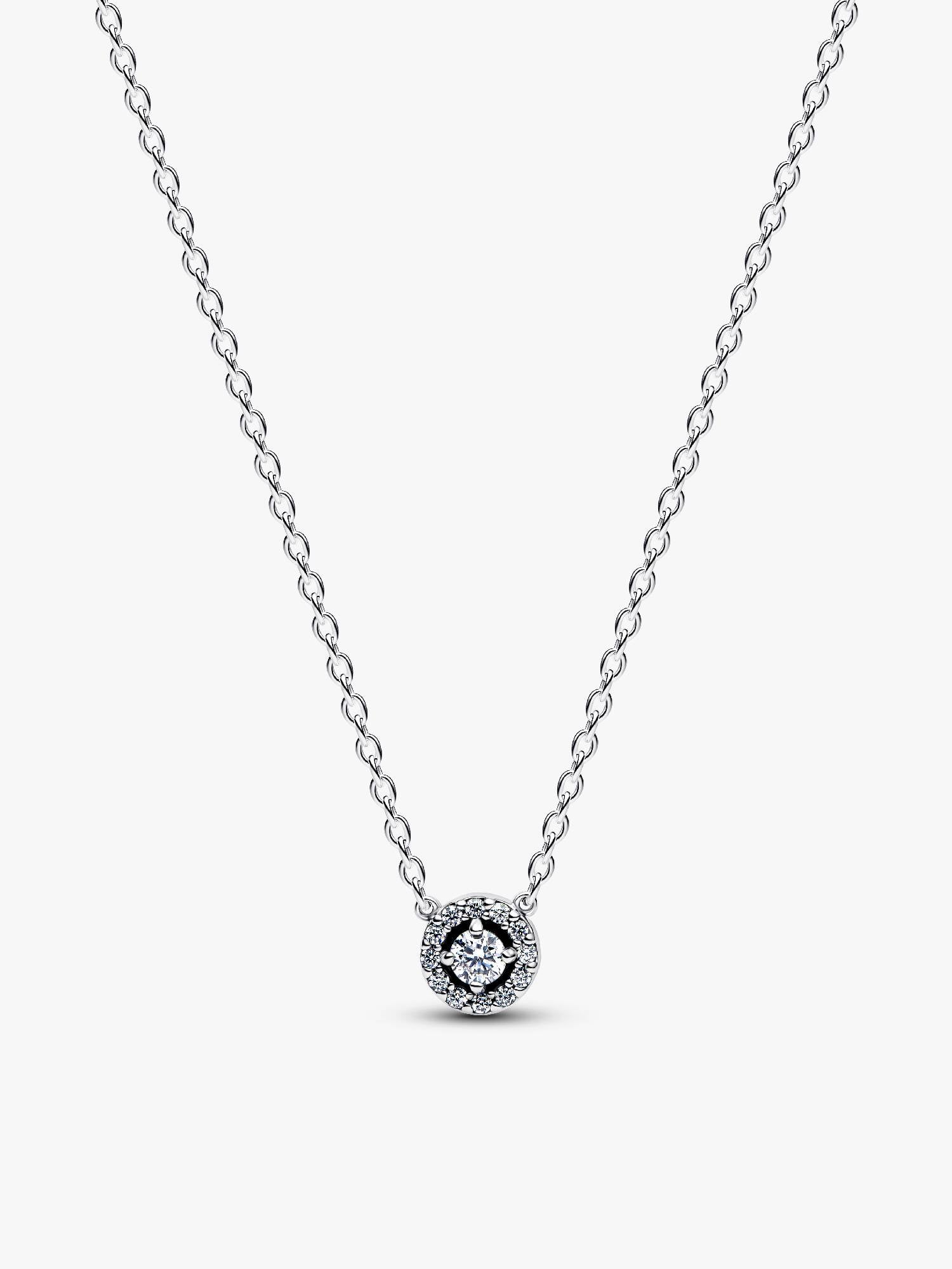 Glittrande collierhalsband med en sten
